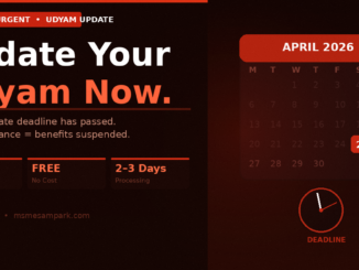 Udyam Annual Update Deadline Has Passed. If You Haven't Done It, Your MSME Benefits Are at Risk.